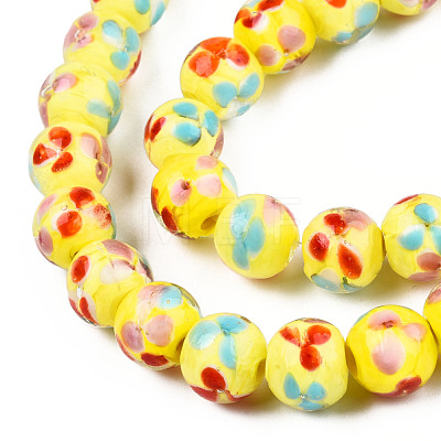 Handmade Lampwork Beads Strands LAMP-T007-03I-1