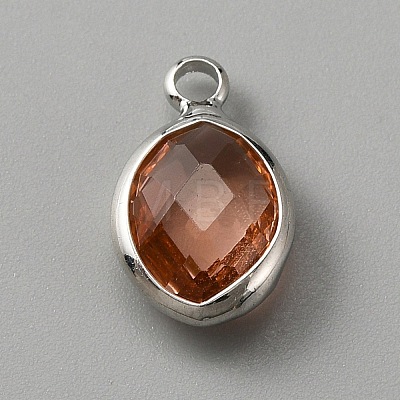 Faceted Glass Pendants KK-WH0046-59P-10-1