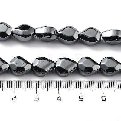 Synthetic Non-Magnetic Hematite Beads Strands G-H303-B25-1