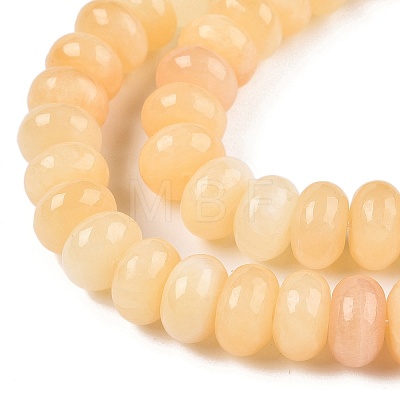 Natural Yellow Jade Beads Strands G-T138-76-1