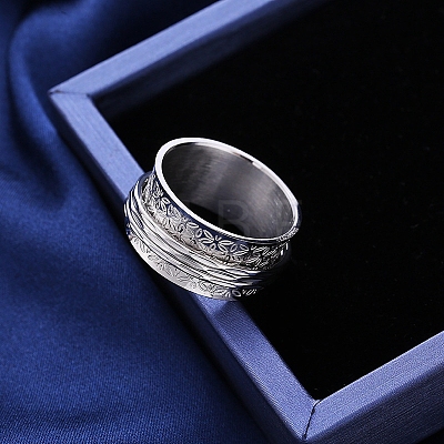 Rotatable Stainless Steel  Finger Rings PW-WG1D298-01-1