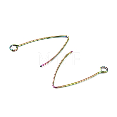 Ion Plating(IP) 304 Stainless Steel Earring Hooks STAS-F191-02M-B-1