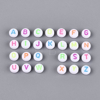 Opaque Acrylic Enamel Beads SACR-Q001-06-1
