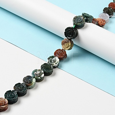 Natural Indian Agate Beads Strands G-D475-01H-1