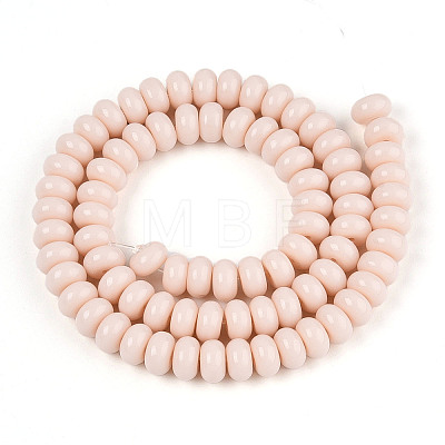 Opaque Spray Painted Glass Beads X-GLAA-ZX008-8mm-18H-1