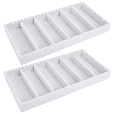6 Grids Velvet Jewelry Plates ODIS-CN0001-07A-1