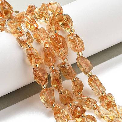 Natural Citrine Beads Strands G-H074-C02-03-1