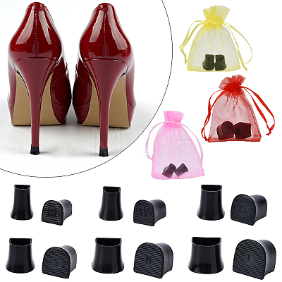 Gorgecraft 12Pair TPU High Heel Stoppers Protector FIND-GF0002-09A-1