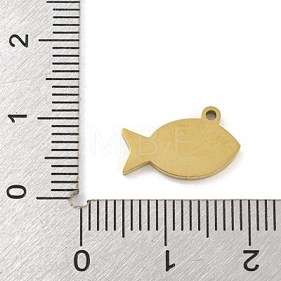 316 Surgical Stainless Steel Enamel Charms STAS-M073-35A-02G-1