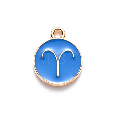 Alloy Enamel Pendants ENAM-S124-01B-02A-1