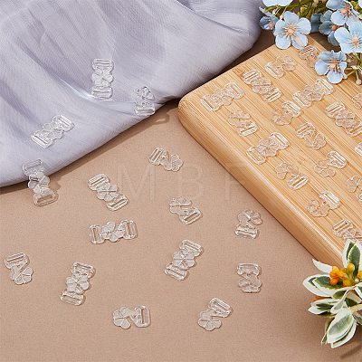 60 Pairs Plastic Bikini Bra Clips Hooks FIND-FH0009-06B-1