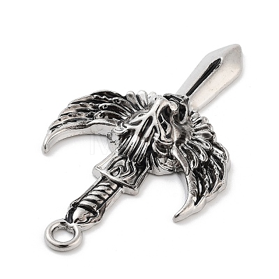 Tibetan Style Alloy Pendants FIND-U006-14AS-03-1