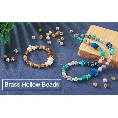  30Pcs 6 Style Brass Beads KK-TA0001-24-1