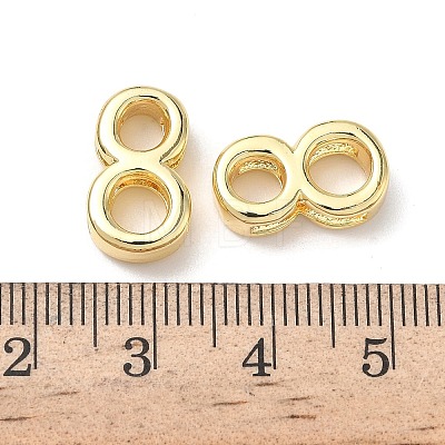 Brass Slide Charms KK-L253-15G-08-1