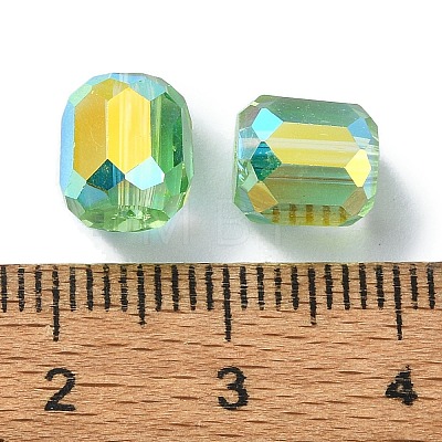 AB Color Plated Glass Beads GLAA-F108-12B-09-1