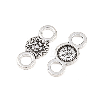 Tibetan Style Alloy Connector Charms PALLOY-A024-14AS-1