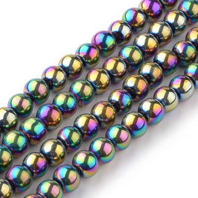 Transparent Glass Beads Strands X-EGLA-R047-4mm-02-1