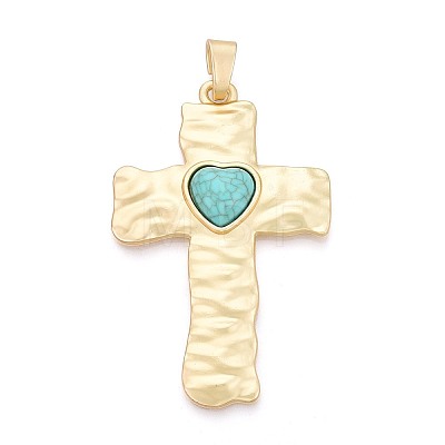Alloy Pave Resin Big Pendants X-PALLOY-N179-72MG-1