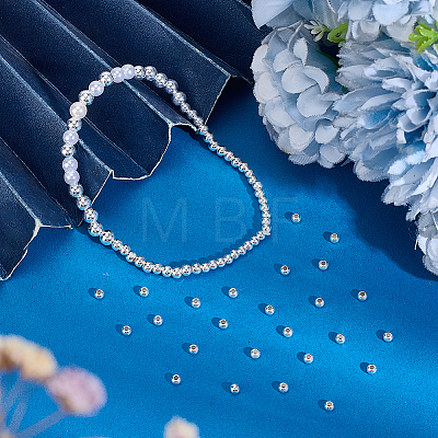60Pcs 925 Sterling Silver Beads STER-AR0001-20-1