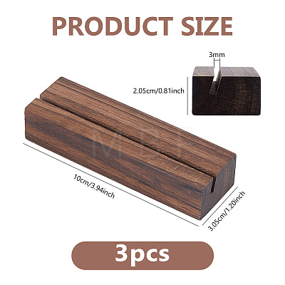 Wooden Photo Slotted Display Stands DJEW-WH0001-89-1