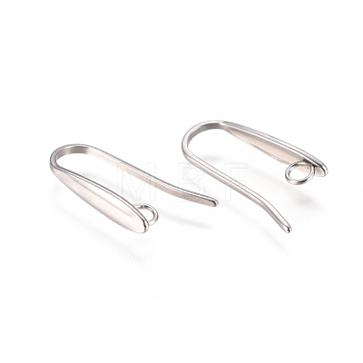 304 Stainless Steel Earring Hooks X-STAS-F227-23-P-1