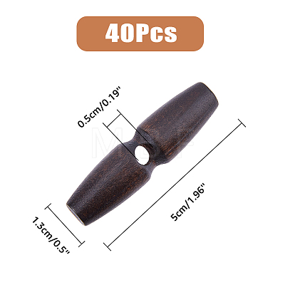 Wood Buttons BUTT-WH0029-30B-1