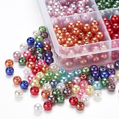 1200Pcs 15 Colors Imitation Pearl Acrylic Beads OACR-YW0001-12-1
