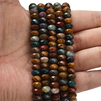 Natural Ocean Agate/Ocean Jasper Beads Strands G-Z111-A53-1