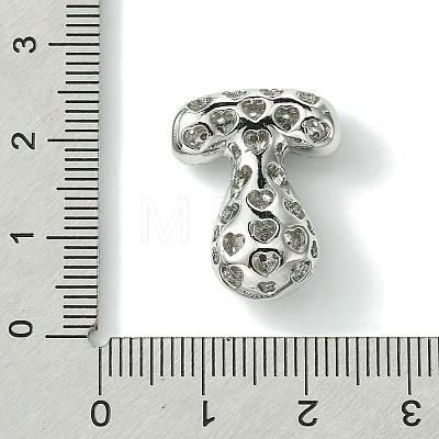 Rack Plating Brass Cubic Zirconia Pendants KK-S378-02P-T-1