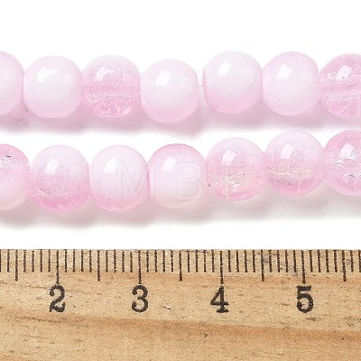 Crackle Glass Beads Strands GLAA-U001-8mm-03-1