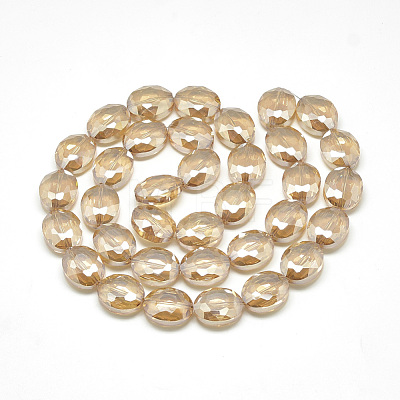 Electroplate Glass Beads Strands X-EGLA-S152-20x16mm-02-1