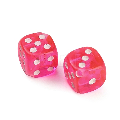 Spray Printed Transparent Acrylic Beads AC-CBA40CF-01-1