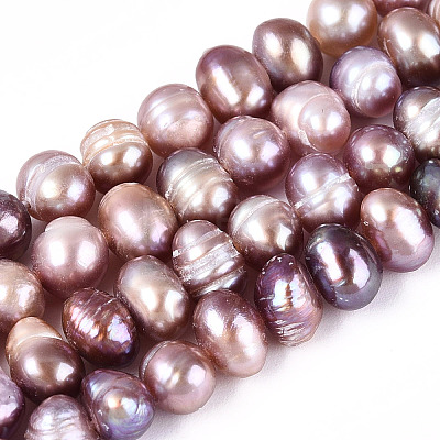 Natural Cultured Freshwater Pearl Beads Strands PEAR-N013-05O-02-1
