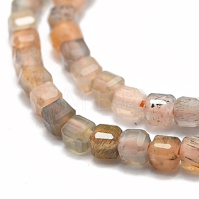 Natural Multi-Moonstone Beads Strands G-E576-70-1