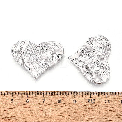 Rack Plating Textured Alloy Pendants PALLOY-T095-14P-1