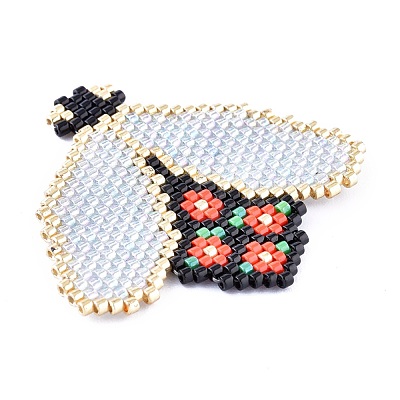 Handmade Seed Beads Pendants SEED-I012-27-1