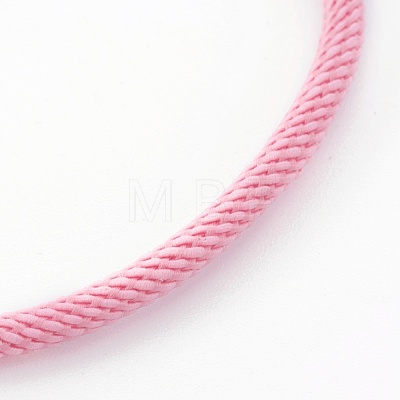 Braided Cotton Cord Bracelet Making MAK-L018-03A-M-G-1