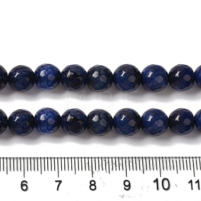 Dyed & Heated Natural Dragon Veins Agate Beads Strands G-P539-A01-11-1