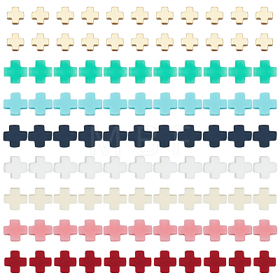 70Pcs 7 Colors Synthetic Coral Beads CORA-ME0001-02-1