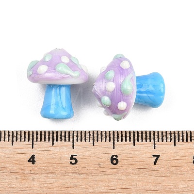 Handmade Lampwork Enamel Beads LAMP-B055-02J-1