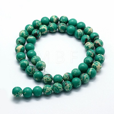 Synthetic Imperial Jasper Beads Strands G-I199-35-6mm-A-1