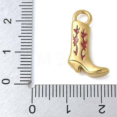 304 Stainless Steel Enamel Pendants STAS-L277-06G-01-1