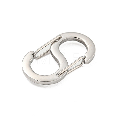 304 Stainless Steel S Shaped Carabiner STAS-P358-01D-P-1