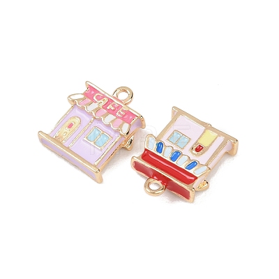 Alloy Enamel Pendants ENAM-A012-14G-1