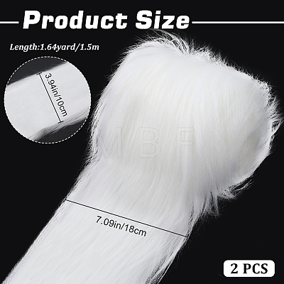 Artificial Wool Fabric for Christmas LS-BJEW-WH0514-13C-1