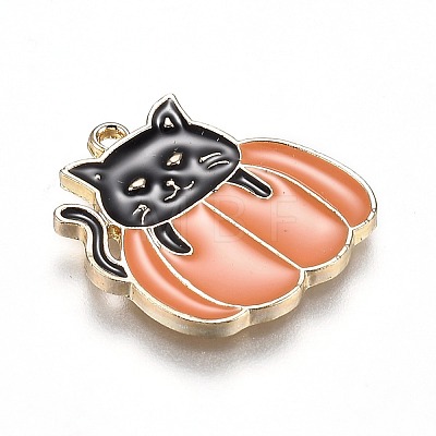 Autumn Theme Alloy Enamel Pendants ENAM-J649-06LG-01-1