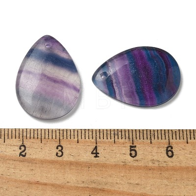 Natural Colorful Fluorite Pendants G-Z071-03B-1