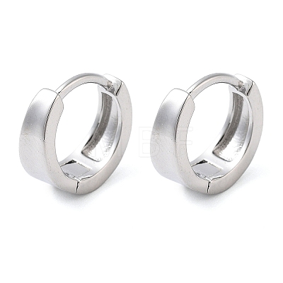 Brass Ring Hoop Earrings for Women EJEW-F347-01P-03-1