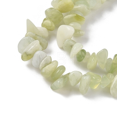 Natural New Jade Chip Bead Strands G-M205-29-1