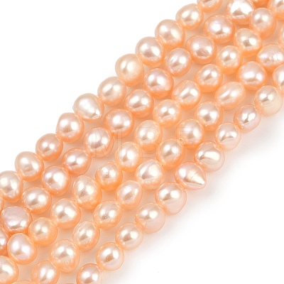 Natural Cultured Freshwater Pearl Beads Strands PEAR-P064-19E-08C-1